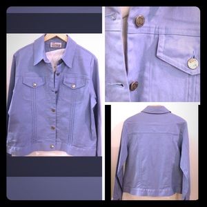 5/$20 TRADITION L blue cotton Jkt